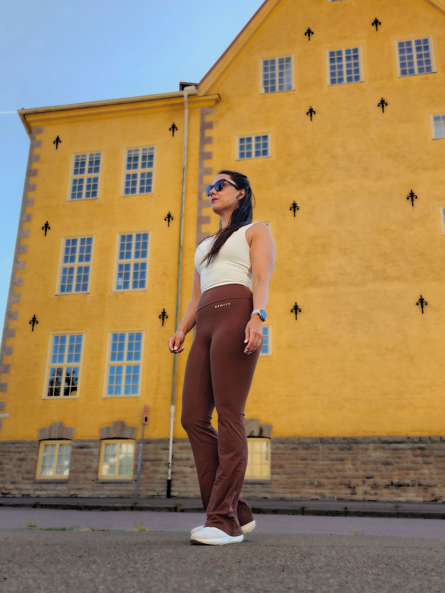 BEMITY FLARE SCRUNCH TIGHTS / YOGA LEGGINGS B012401