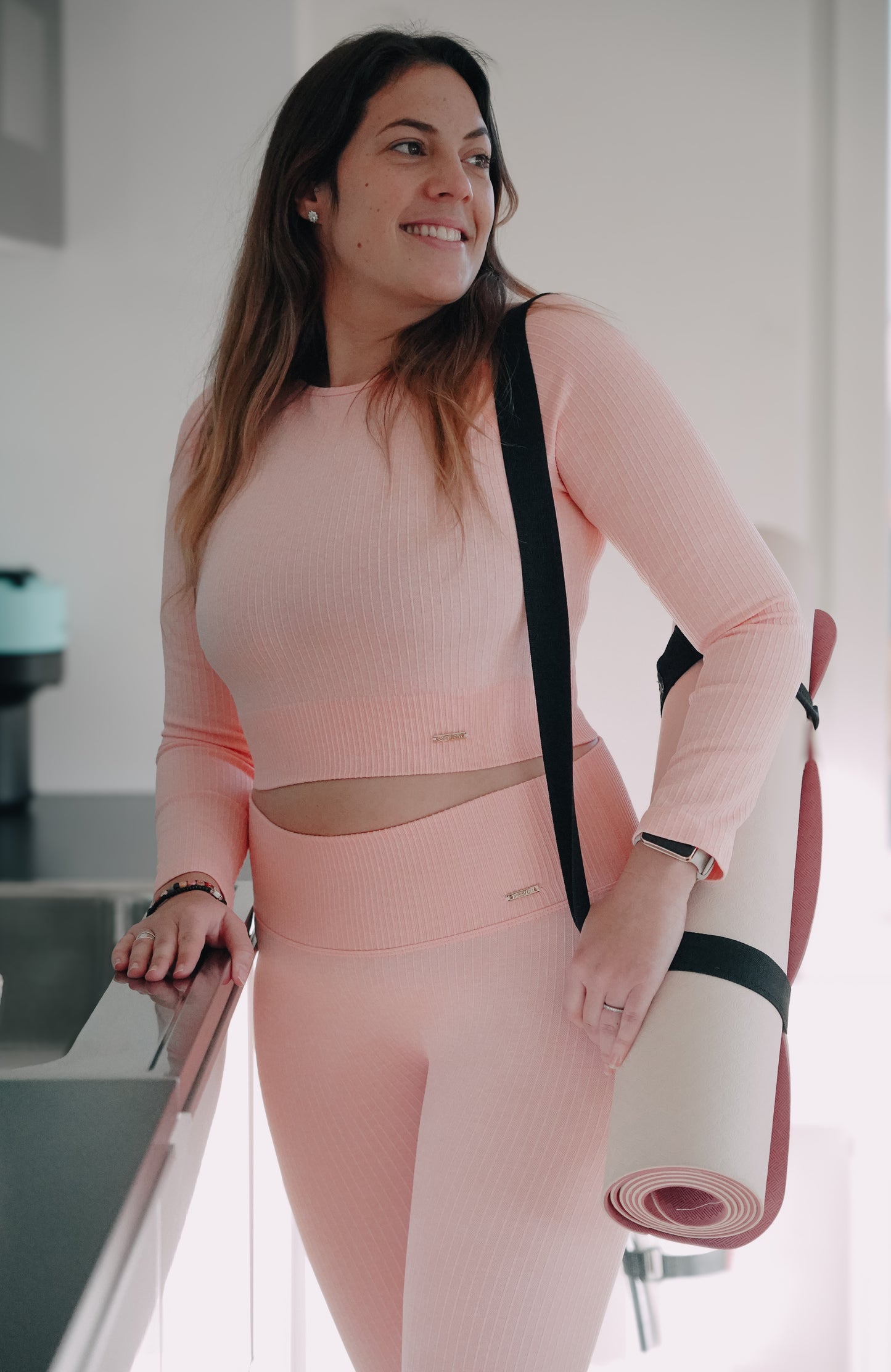CUTE RIBBED SEAMLESS TIGHTS