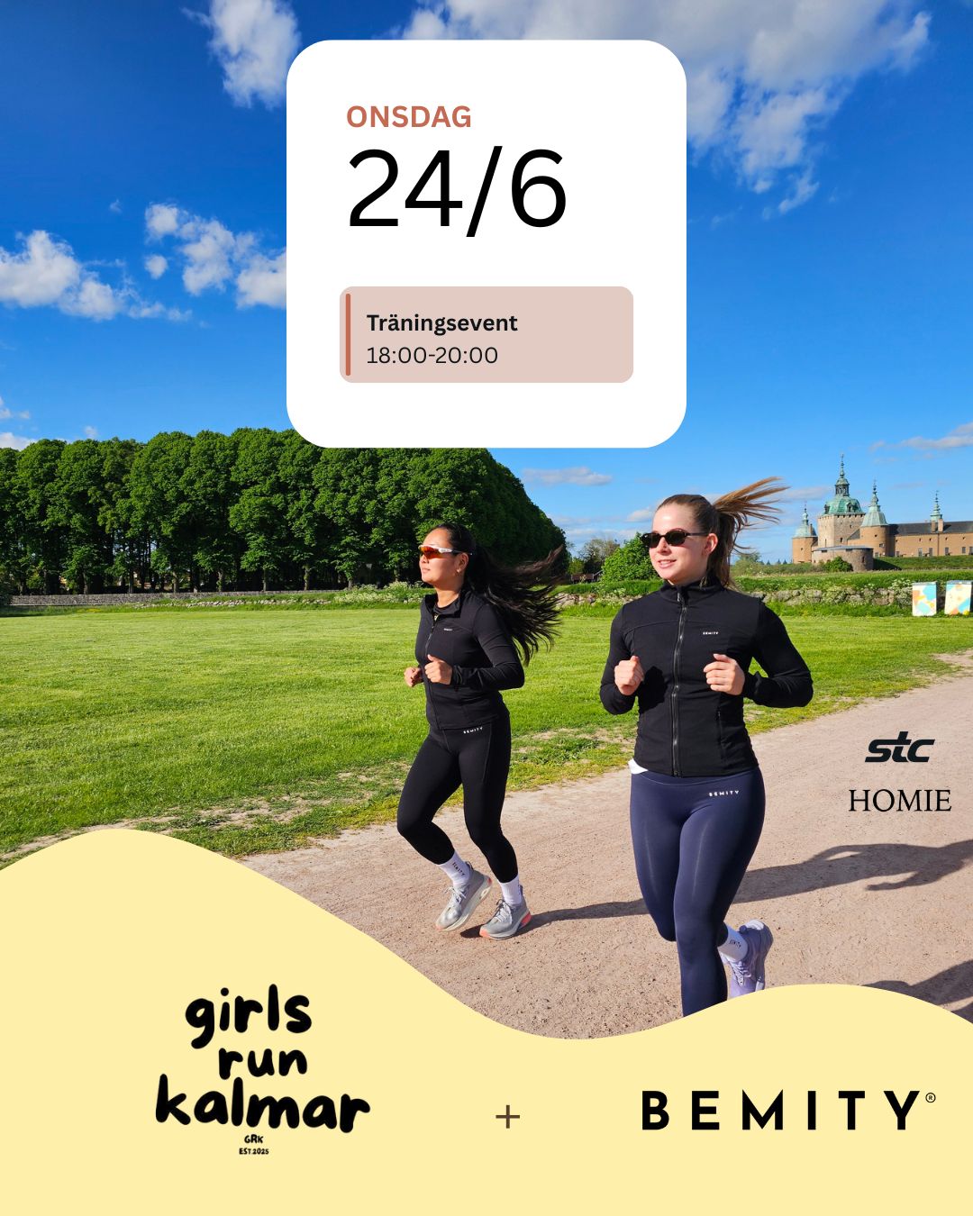 Evenemang i Kalmar! Träningskväll med Girls Run Kalmar & BEMITY & STC