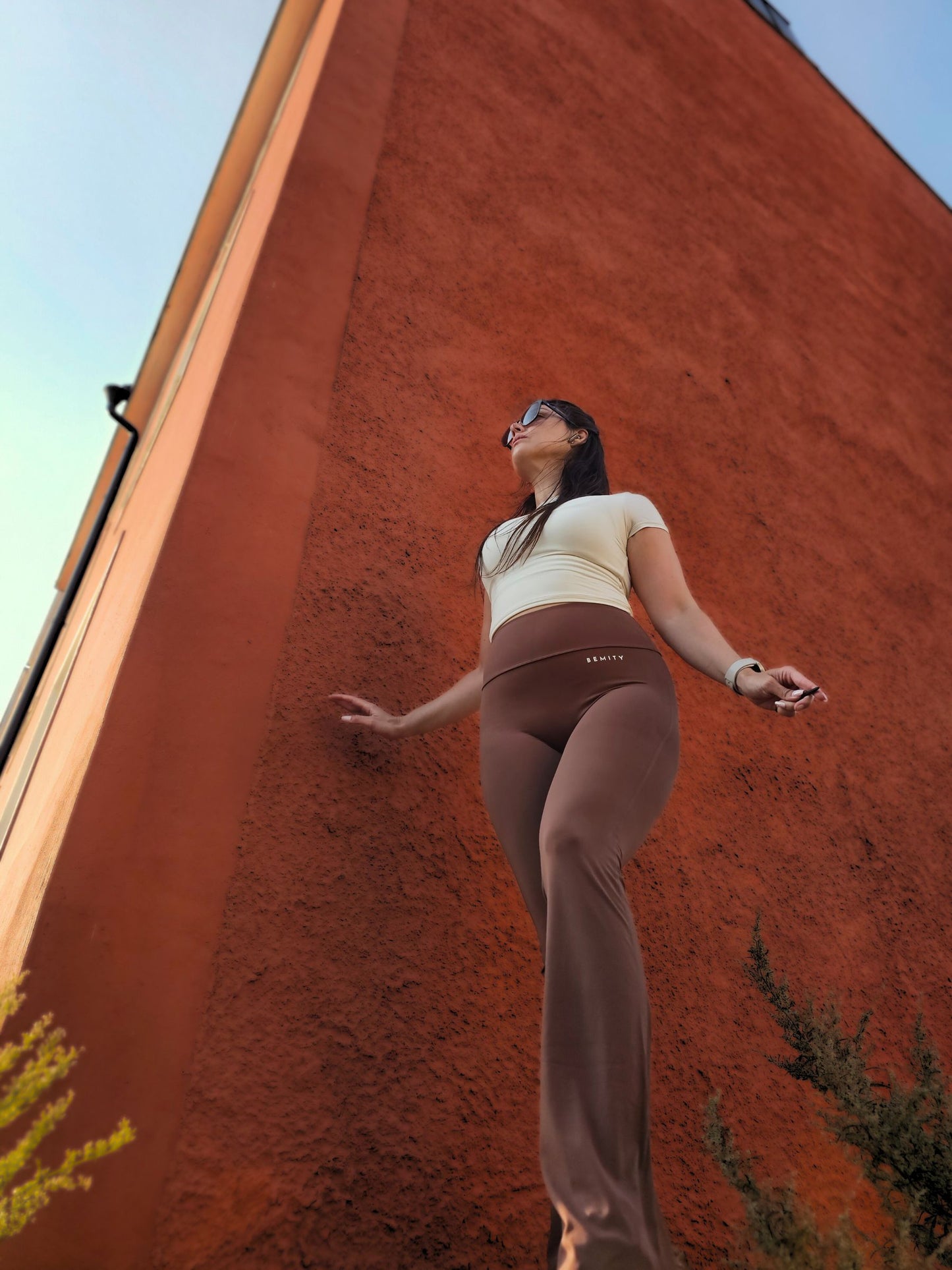 BEMITY FLARE SCRUNCH TIGHTS / YOGA LEGGINGS B012401
