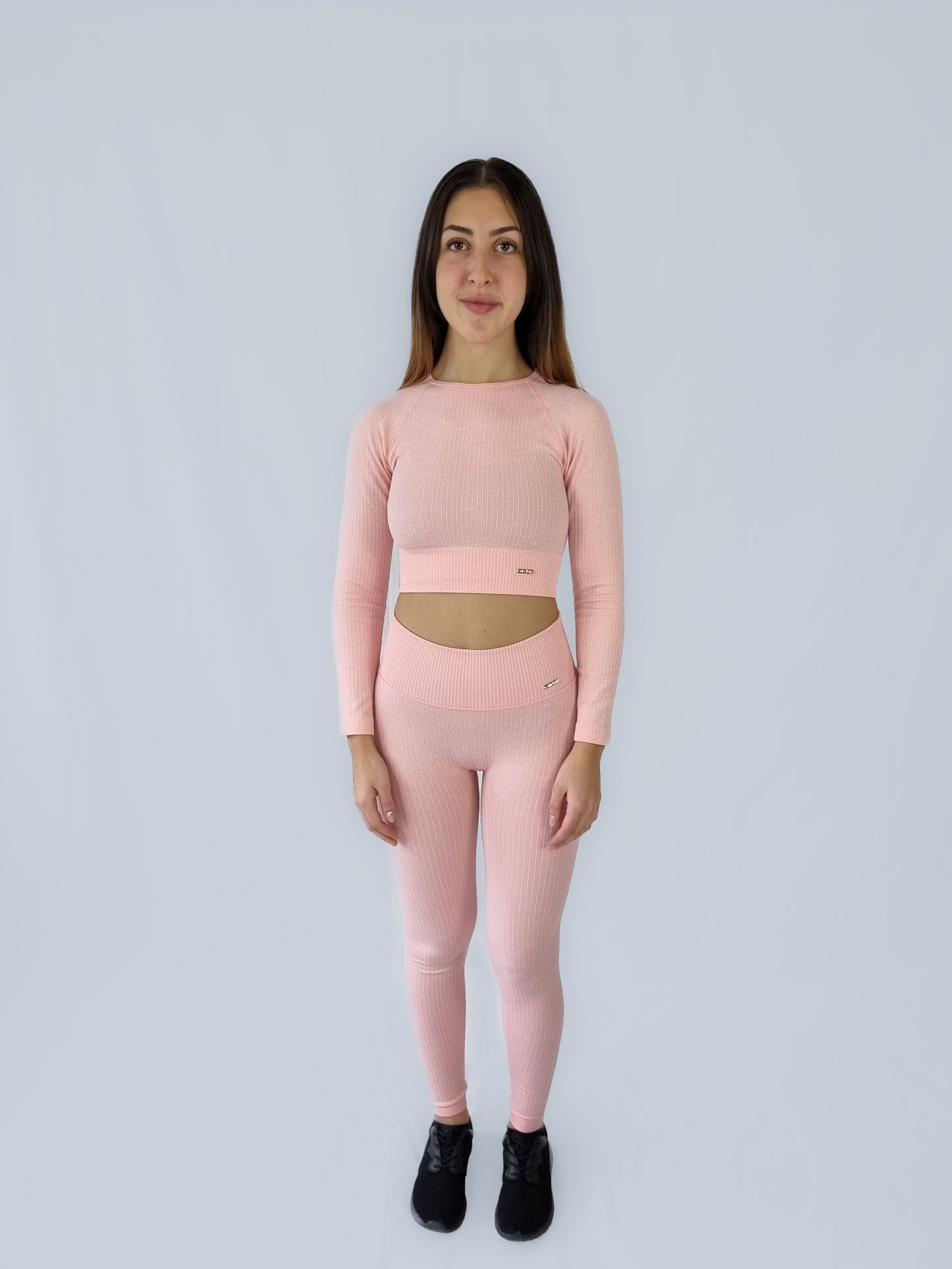 CUTE RIBBED SEAMLESS TOP
