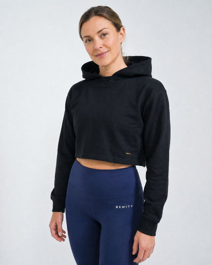 MISS ON Crop Hoodie