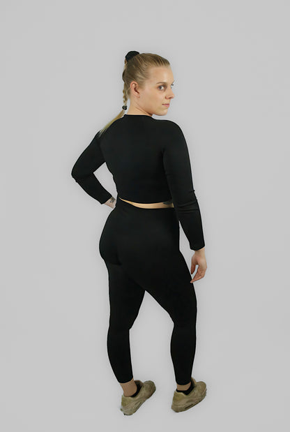 CUTE RIBBED SEAMLESS TOP
